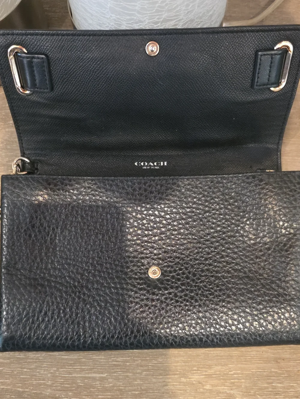 Coach Blake Luxurious Pebble Leather Organizer Clutch